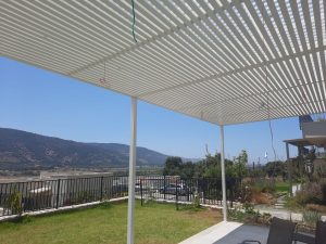 פרגולות אלומיניום בבית שמש