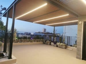 פרגולות אלומיניום בטירת כרמל